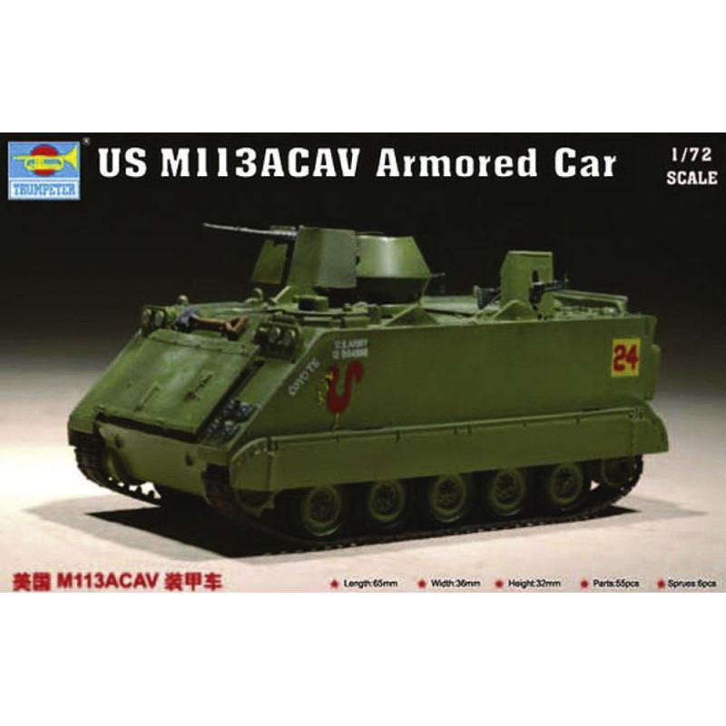 Voiture blindée américaine M 113 ACAV - 1/72 - TRUMPETER 07237