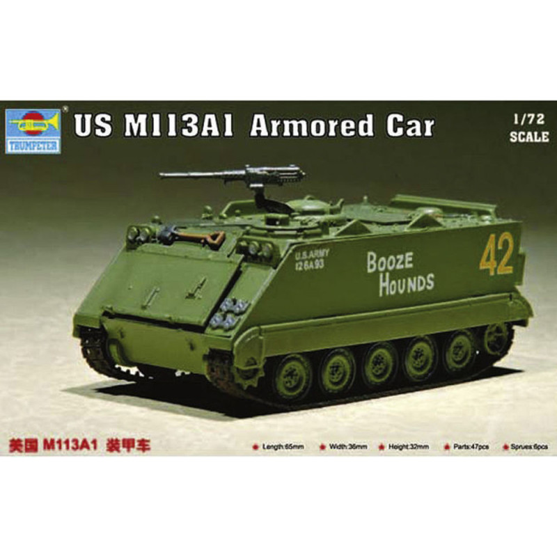 Voiture blindée américaine M 113 A1 - 1/72 - TRUMPETER 07238