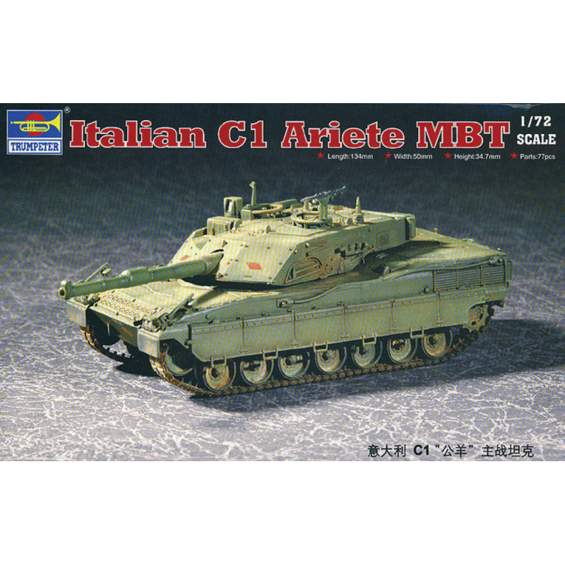 Char de combat principal italien C1 Ariete - 1/72 - TRUMPETER 07250