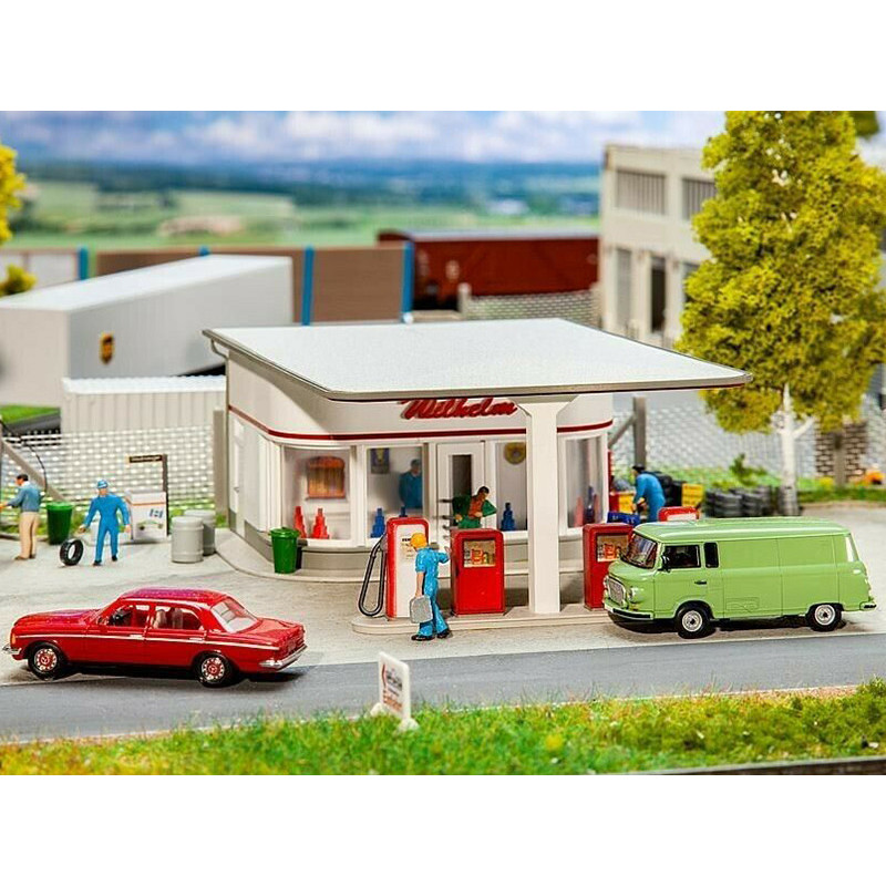 Station service années 50 échelle HO 1/87 - Faller 130590