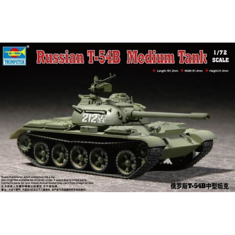 Char moyen russe T-54B - 1/72 - TRUMPETER 07281
