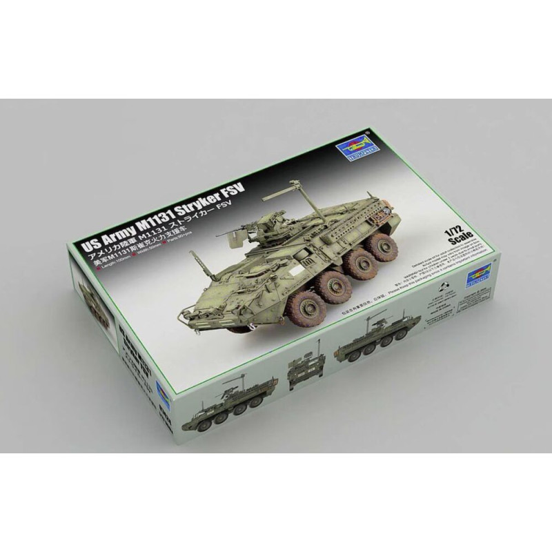 Véhicule de combat Stryker M1131 de l'armée américaine - 1/72 - TRUMPETER 07424