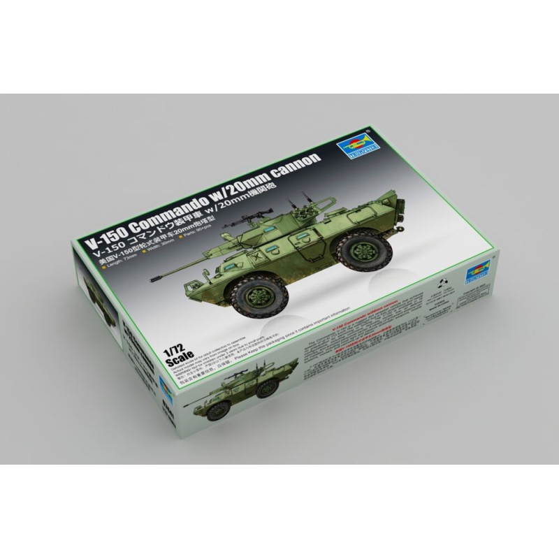 Commando V-150 avec canon de 20 mm - 1/72 - TRUMPETER 07441