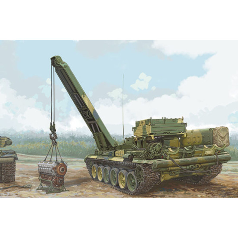 Véhicule de dépannage blindé russe BREM-1 - 1/35 - TRUMPETER 09553