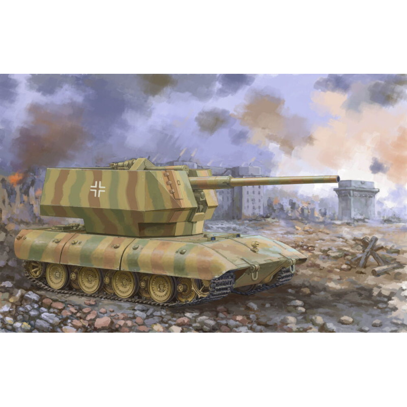 E-100 Flakpanzer avec canon Flak 40 de 12,8 cm - 1/35 - TRUMPETER 09585