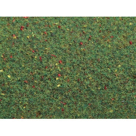 FALLER 180752 - grand tapis floqué prairie fleurie 1000 x 2500 mm - HO
