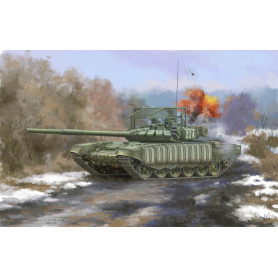 T-72B3 russe avec étui souple 4S24 ERA et grille - 1/35 - TRUMPETER 09610