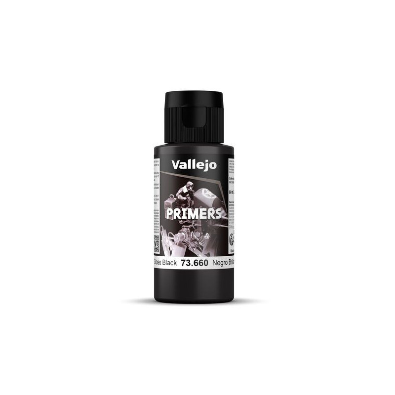 Apprêt noir brillant 60 ml - VALLEJO 73660