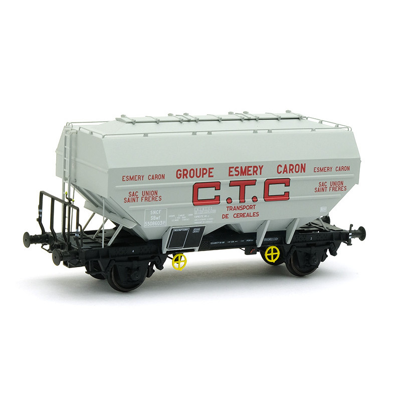 Wagon céréalier Richard - CTC Ep. III ESMERY CARON - HO 1/87 - REE WB-553