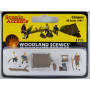 WOODLAND SCENICS A1917 - Campeurs avec tente et feu de camp - HO 1/87