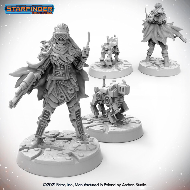 Figurines Starfinder : Mécanicien Android avec drone - ARCHON STUDIO PSF0001