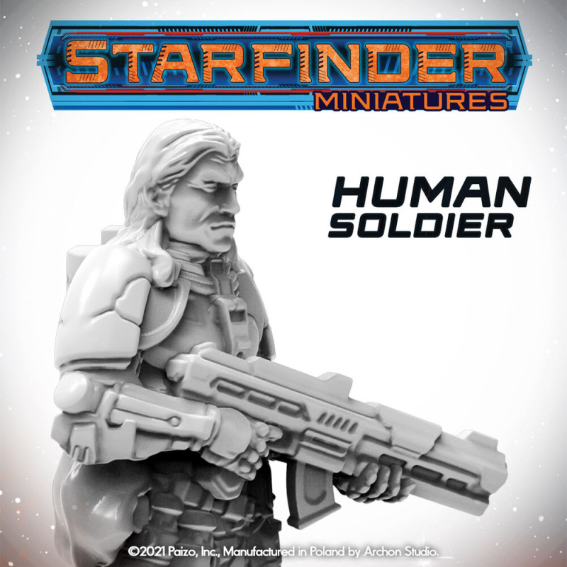 Figurine Starfinder : Soldat humain - ARCHON STUDIO PSF0020