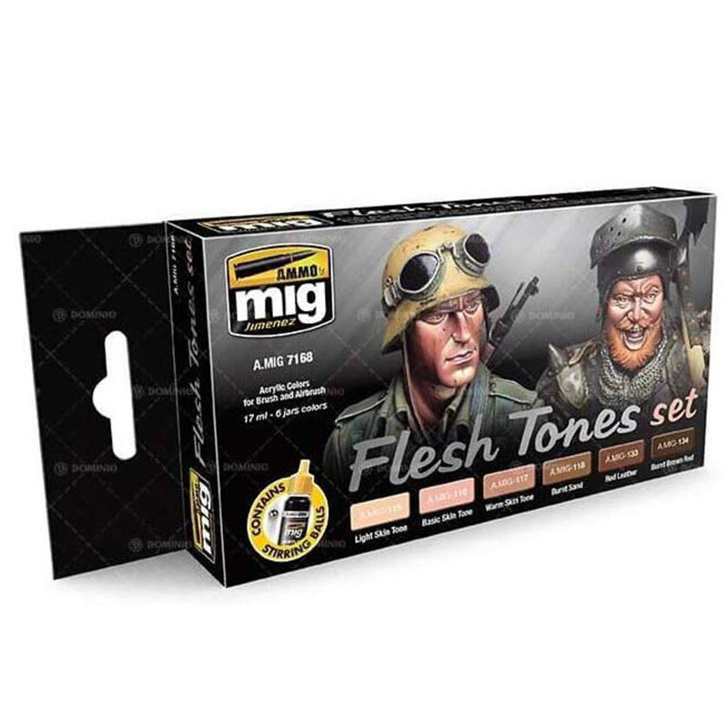 Set peintures tons chairs - MIG jimenez AMMO 7168