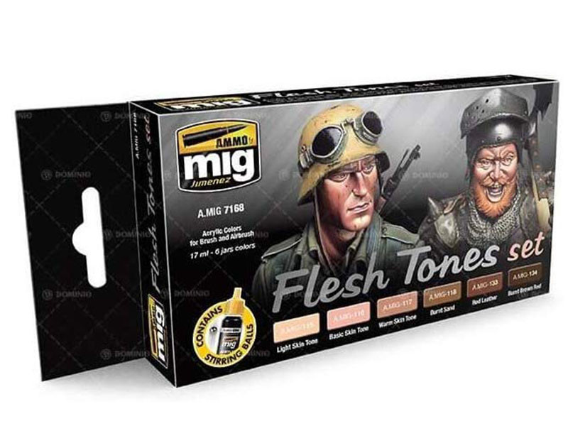 Set peintures tons chairs - MIG jimenez AMMO 7168