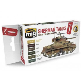 Set Sherman Tanks volume 1 - MIG jimenez AMMO 7169