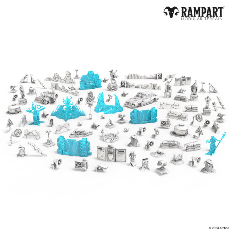 Terrain modulaire Rampart : Fragments de ruines de ville - ARCHON STUDIO RAM0008