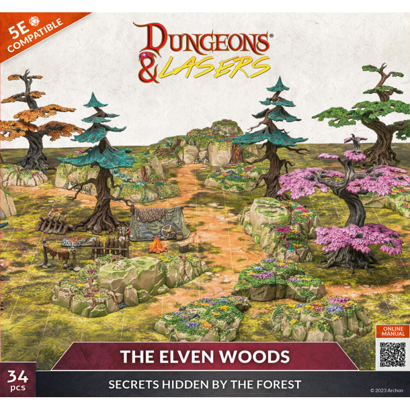 Kit de démarrage Dungeons & Lasers : Les Bois Elfiques - ARCHON STUDIO DNL0056