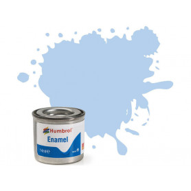 Humbrol 44 - Matt Pastel Blue (bleu pastel mat) - peinture enamel 14ml AA0044