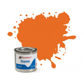 Humbrol 46 - Matt Orange (orange mat) - peinture enamel 14ml AA0046