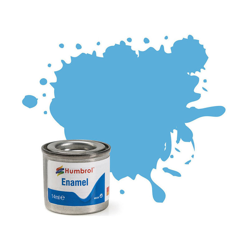Humbrol 47 - Gloss sea blue (bleu mer brillant) - peinture enamel 14ml AA0518
