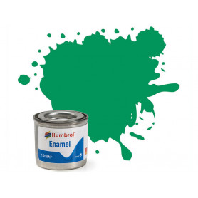 Humbrol 50 - Mettalic green (vert métallique) - peinture enamel 14ml AA0549