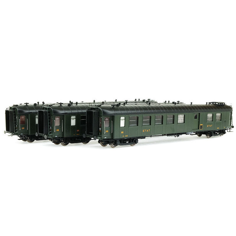 Coffret 3 voitures Ocem Sud-Est ETAT ép. II échelle HO - REE VB-267