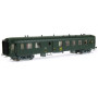 Voiture Ocem 2ème CL/fourgon RA SNCF ép. IV échelle HO - REE VB-272