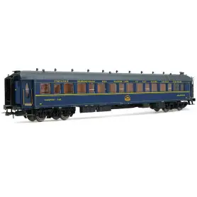 Voiture lit Lx livrée bleue avec éclairage ép. IV - SNCF - HO 1/87 - JOUEF HJ4129