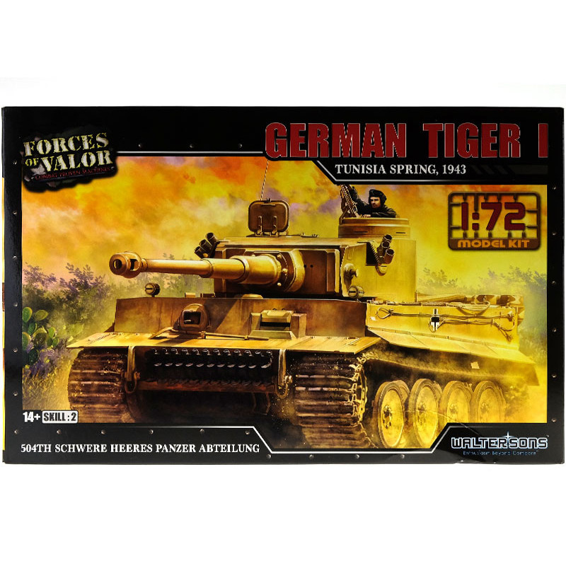 German Tiger I - Tunisia Spring 1943 WWII - échelle 1/72 - FORCES OF VALOR 873001