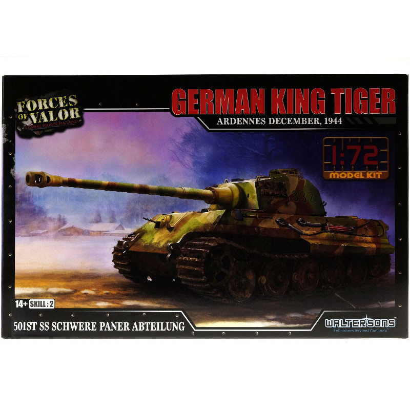 German King Tiger Ardennes December 1944 WWII - échelle 1/72 - FORCES OF VALOR 873002