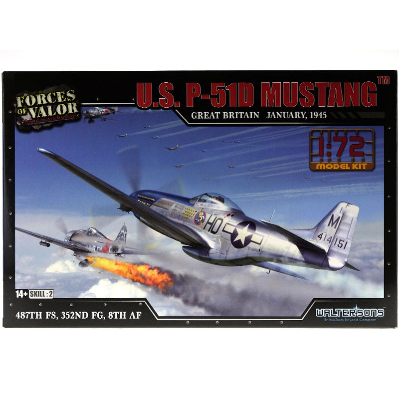 U.S. P-51D Mustang January 1945 WWII - échelle 1/72 - FORCES OF VALOR 873010