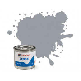 Humbrol 64 - Matt Light Grey (gris clair mat) - peinture enamel 14ml AA0713