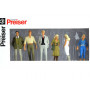 6 passants - échelle O 1/43 - PREISER 65318