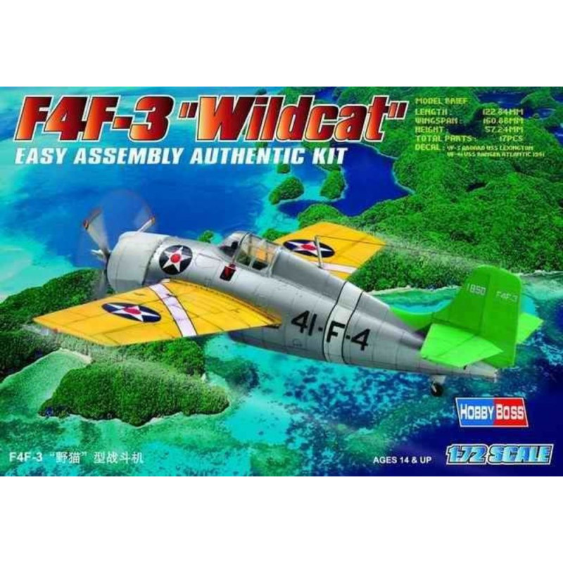 F4F-3 ''Wildcat'' - 1/72 - HOBBY BOSS 80219