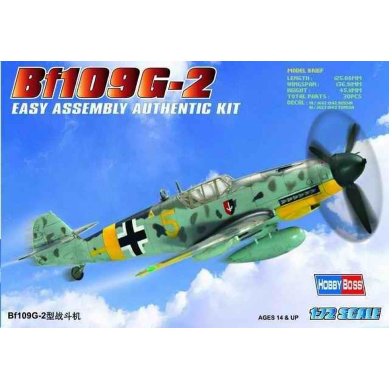 Bf109 G-2 - 1/72 - HOBBY BOSS 80223