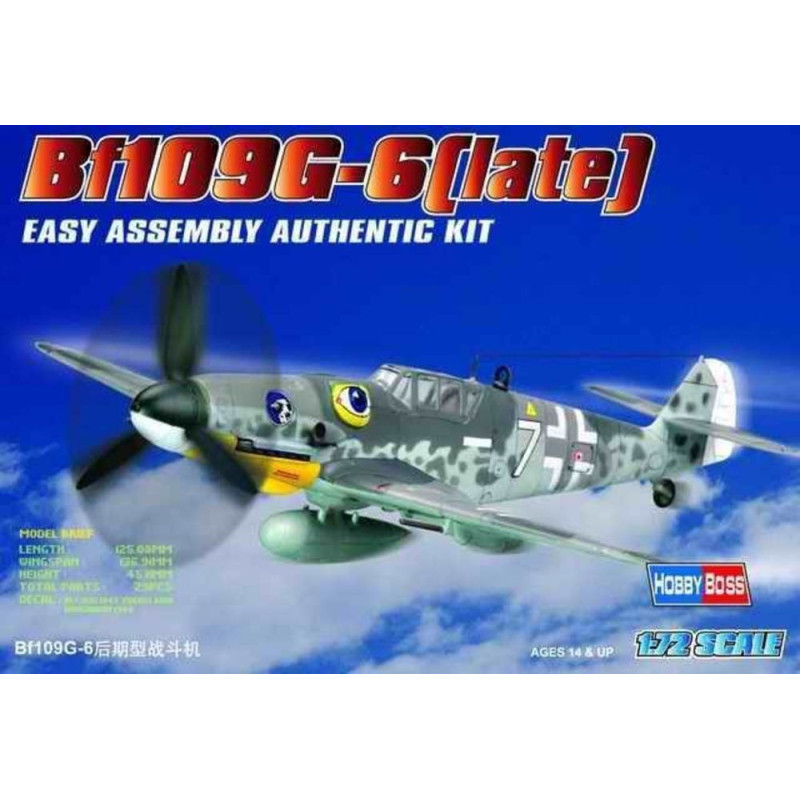 Bf109 G-6 (tardif) - 1/72 - HOBBY BOSS 80226