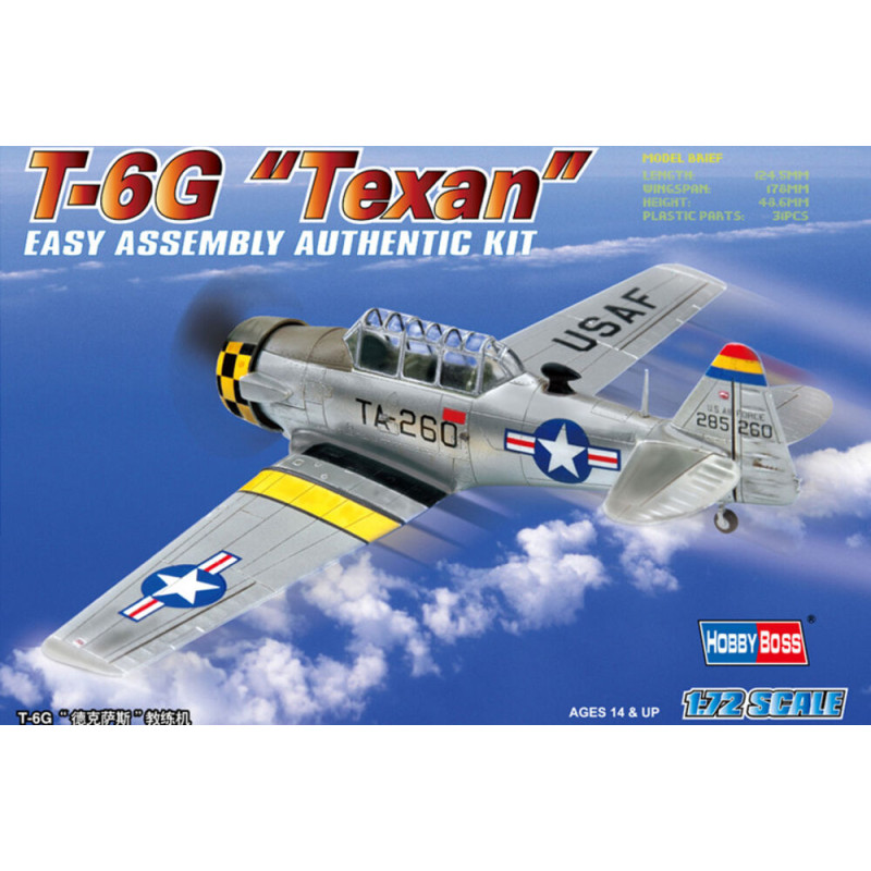 T-6G américain « Texan » - 1/72 - HOBBY BOSS 80233