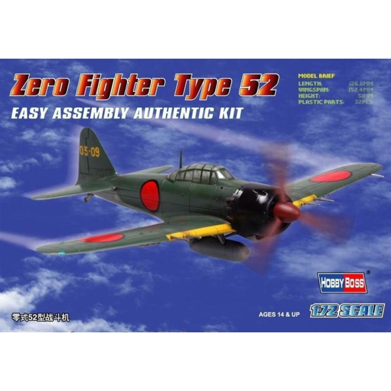 Chasseur japonais Zero Type 52 - 1/72 - HOBBY BOSS 80241