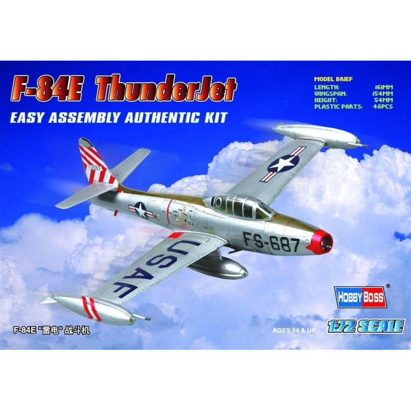 F-84E « Thunderjet » américain - 1/72 - HOBBY BOSS 80246