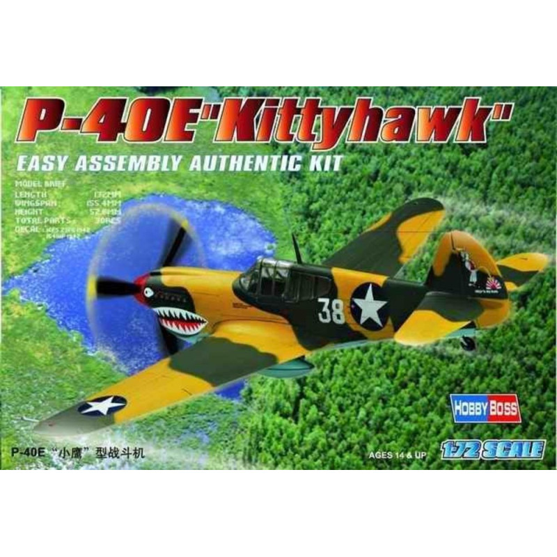 P-40E « Kitty Hawk » - 1/72 - HOBBY BOSS 80250