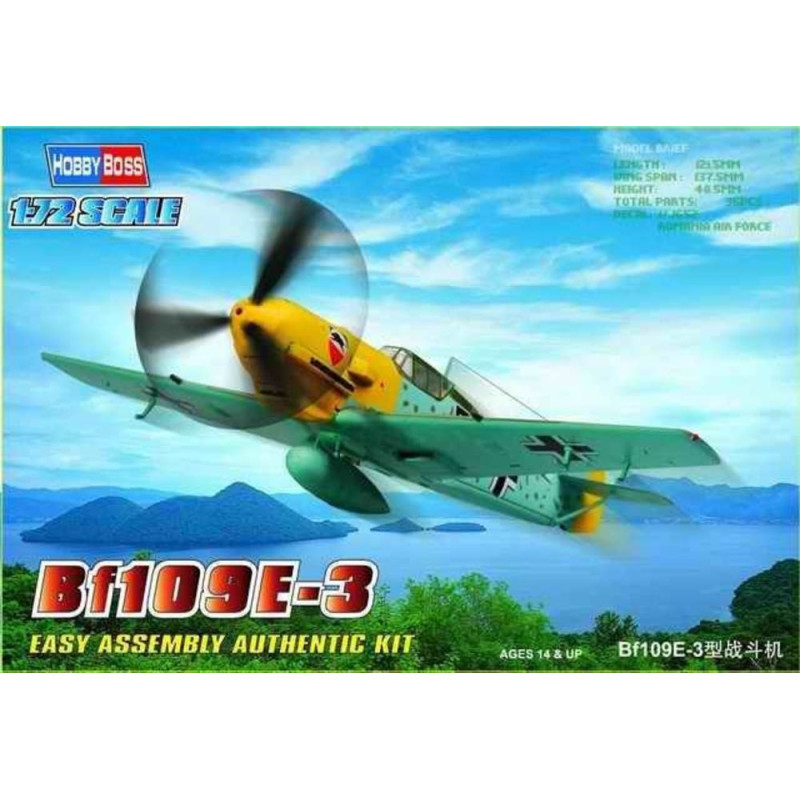 Chasseur Bf109E-3 - 1/72 - HOBBY BOSS 80253