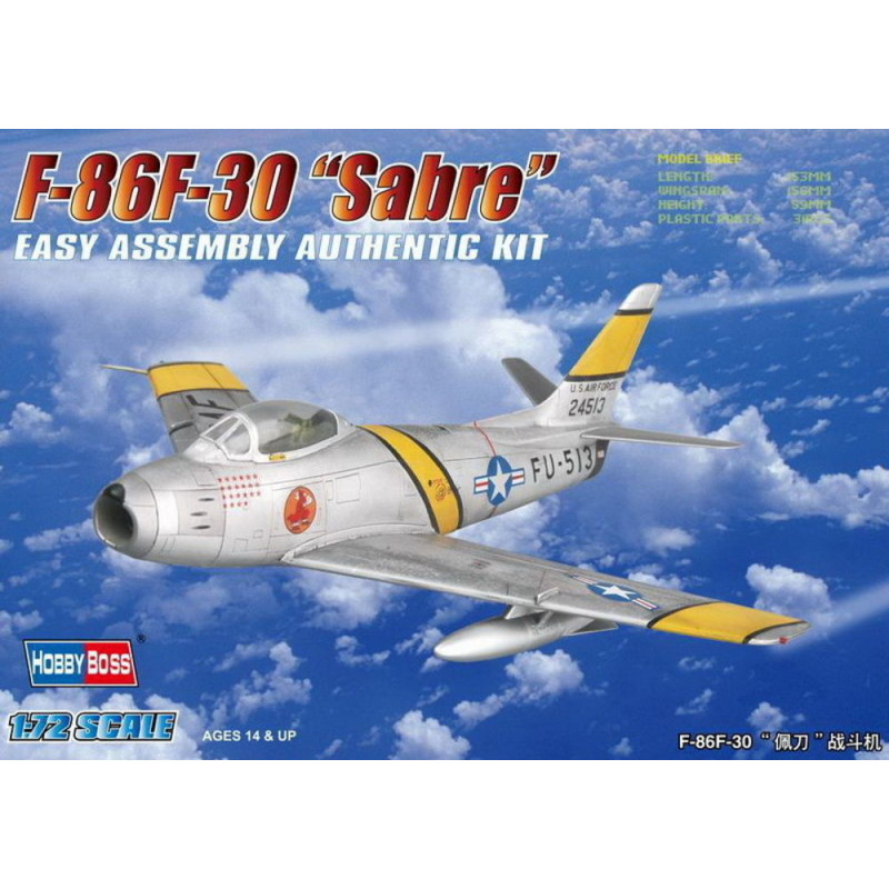 Chasseur F-86F-30 « Sabre » - 1/72 - HOBBY BOSS 80258