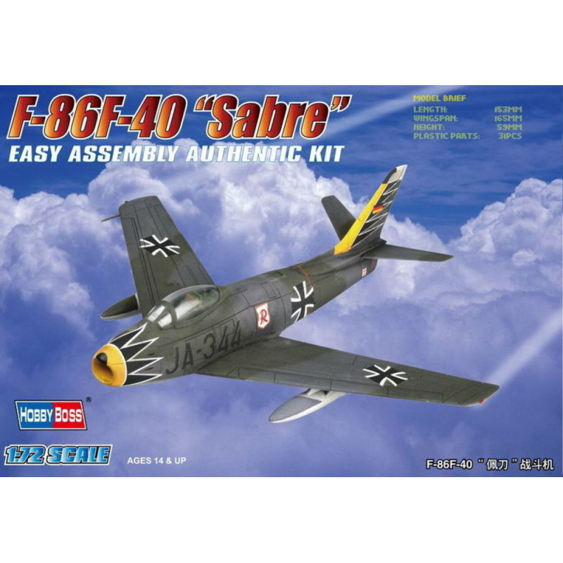 Chasseur F-86F-40 « Sabre » - 1/72 - HOBBY BOSS 80259