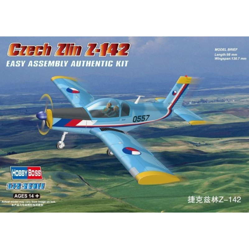 Tchèque Zlin Z-142 - 1/72 - HOBBY BOSS 80282