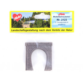 HEKI 3123 - 2x entrée de tunnel simple voie N 1/160