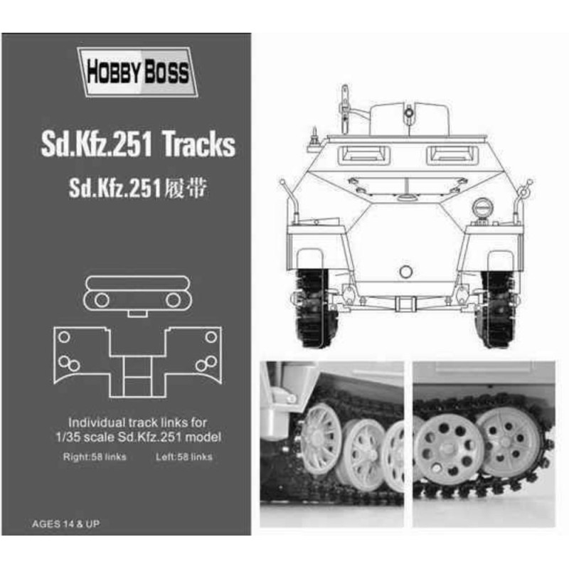 Chenilles Sd.Kfz 251 - 1/35 - HOBBY BOSS 81005