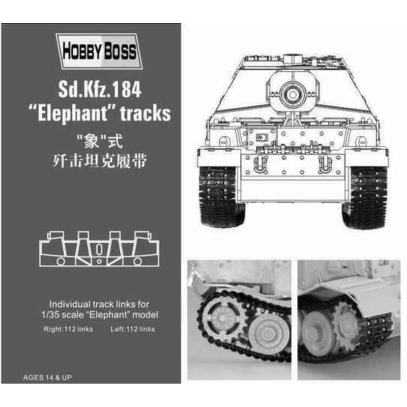 Chenilles du Sd.Kfz 184 « Éléphant » - 1/35 - HOBBY BOSS 81006