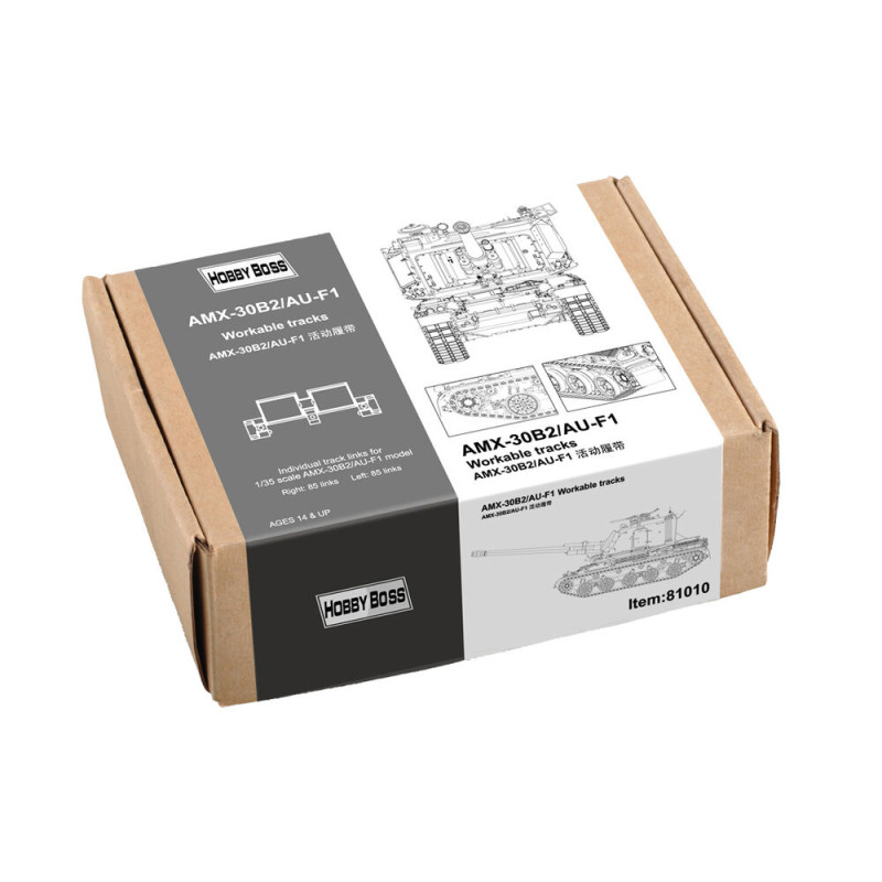Chenilles fonctionnelles AMX-30B2/AU-F1 - 1/35 - HOBBY BOSS 81010