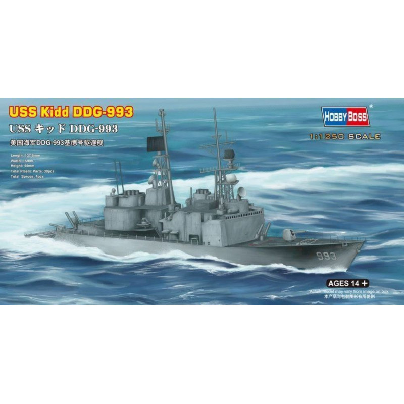 USS Kidd DDG-993 - 1/1250 - HOBBY BOSS 82507