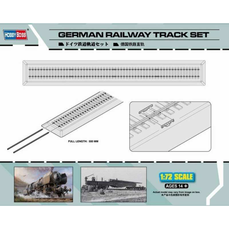 Set de rails de chemin de fer allemand - 1/72 - HOBBY BOSS 82902